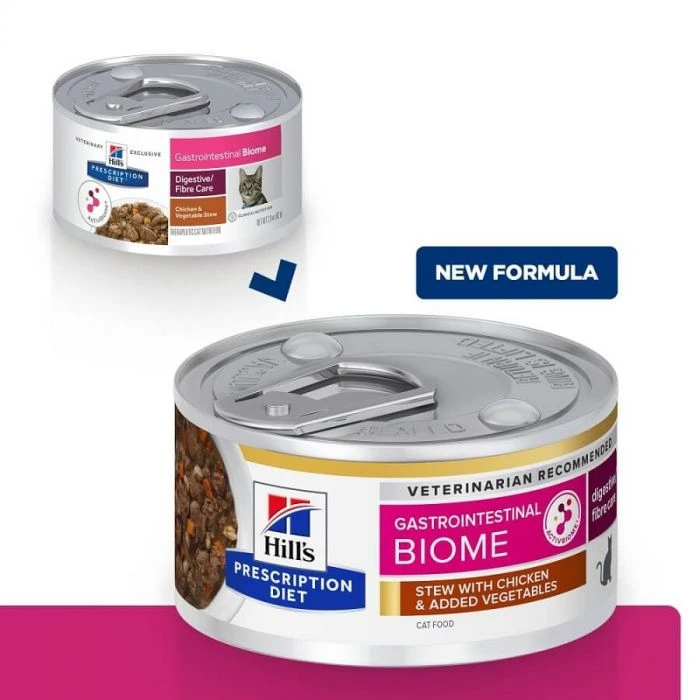 Hill's Prescription Diet Feline Gastrointestinal Biome Spezzatino 24 X 82 G - immagine 3