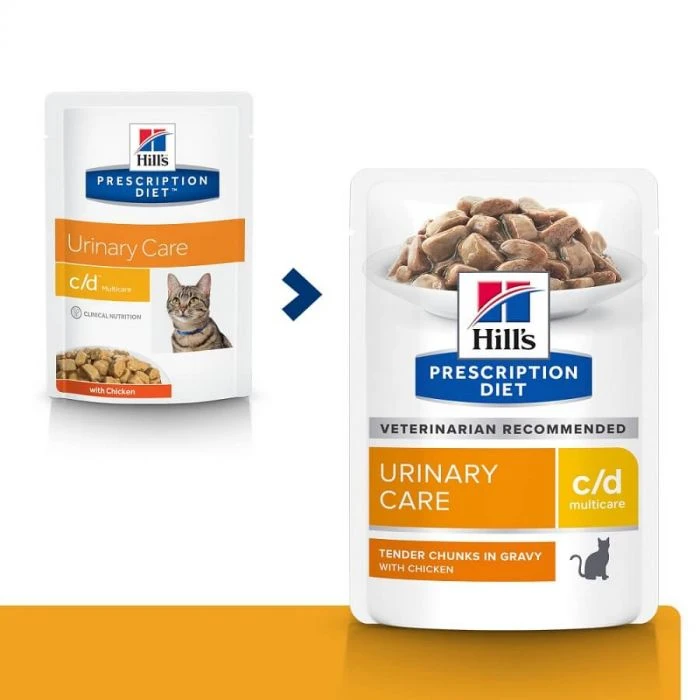 Hill's Prescription Diet Feline C/D Multicare Pollo BUSTINE 12 X 85 G