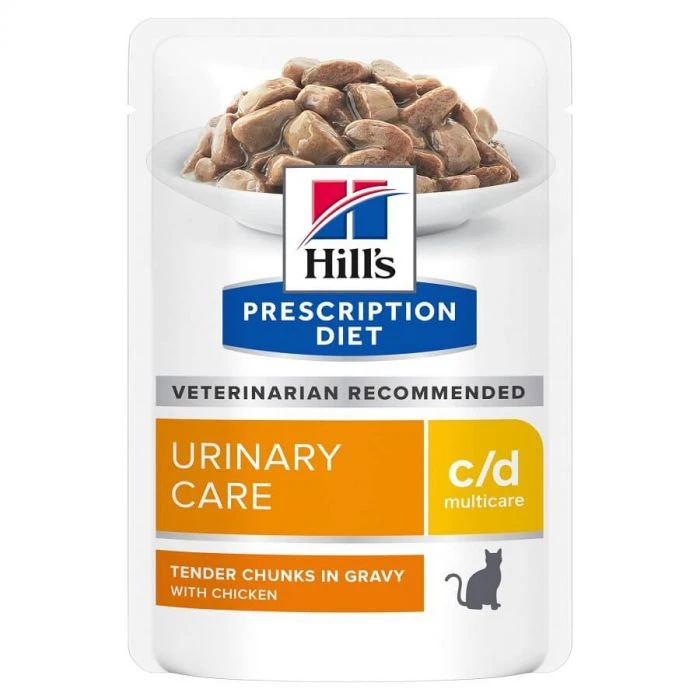 Hill's Prescription Diet Feline C/D Multicare Pollo BUSTINE 12 X 85 G - immagine 2