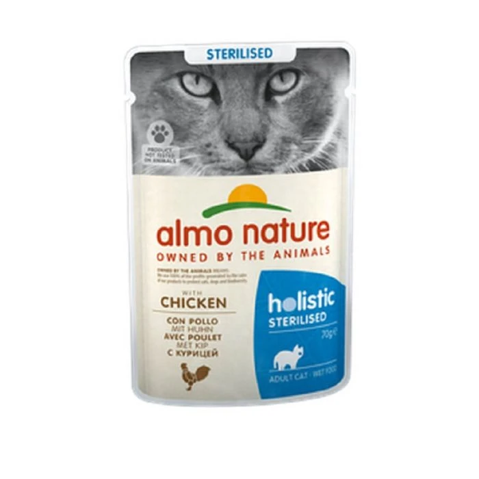 Almo Nature Sterilised Pollo Per Gatto 30 X 70 G