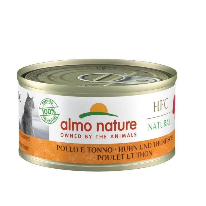 Almo Nature HFC Natural Pollo Con Tonno Per Gatto 24 X 70 G