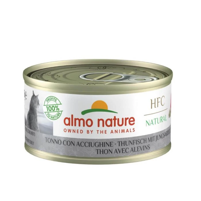 Almo Nature HFC Natural Tonno Con Acciughine Per Gatto 24 X 70 G