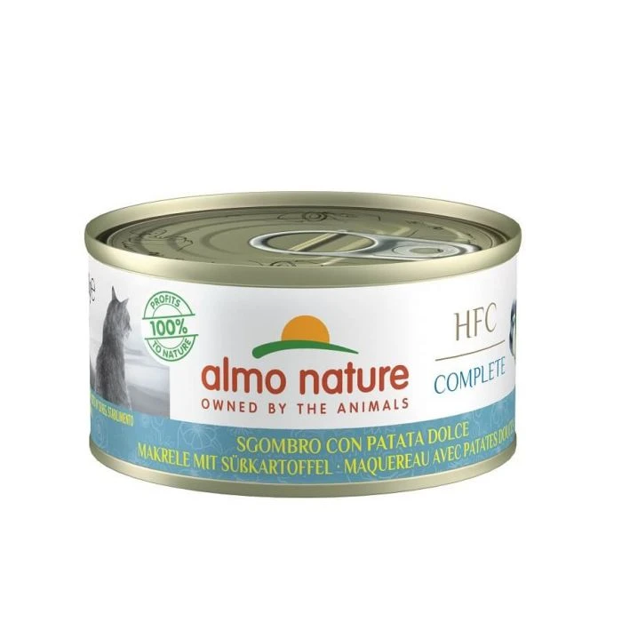 Almo Nature HFC Complete Sgombro E Patate Dolci Senza Cereali Per Gatto 24 X 70 G