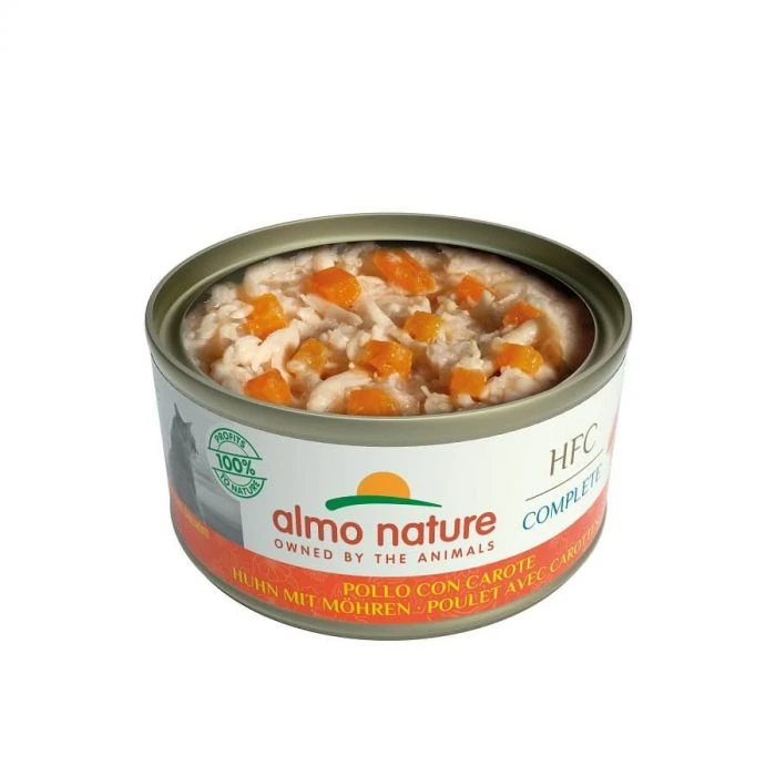 Almo Nature HFC Complete Pollo Carote Senza Cereali Per Gatto 24 X 70 G - immagine 2