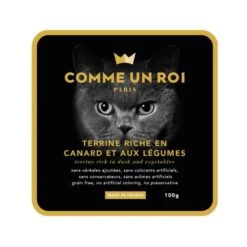 Comme Un Roi Gatto All'Anatra & Verdure 16 X 100 G