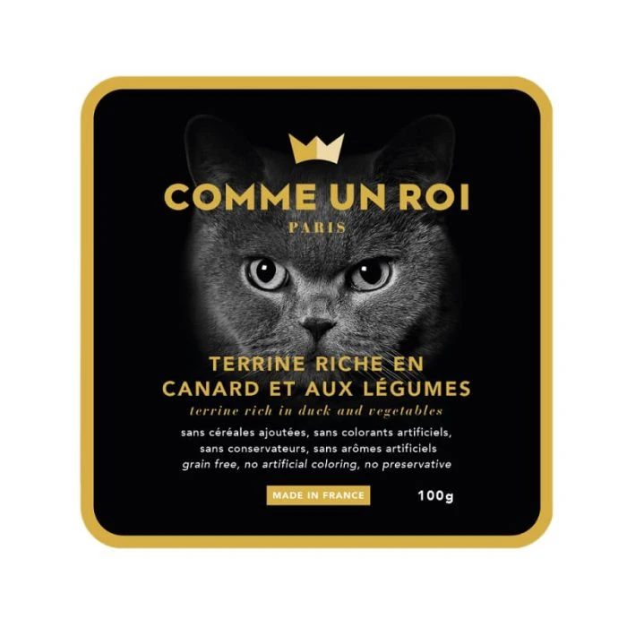 Comme Un Roi Gatto All'Anatra & Verdure 16 X 100 G