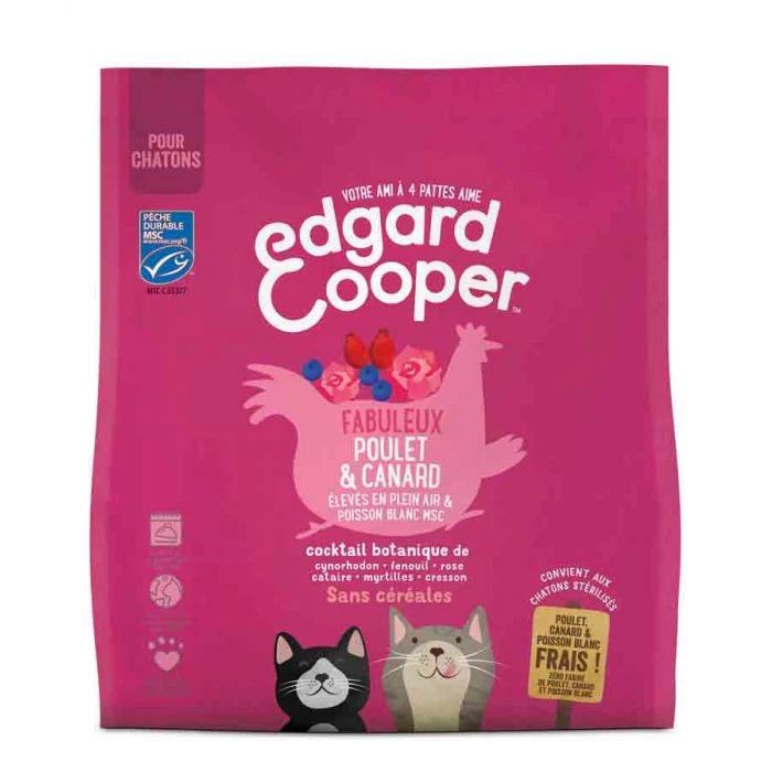 Edgard & Cooper Edgard & Cooper Favoloso Pollo & Anatra Senza Cereali Gattino 1,75 Kg