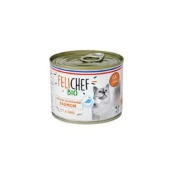 Felichef Mousse Gustose BIO Salmone Senza Cereali Gatto 12 X 200 G