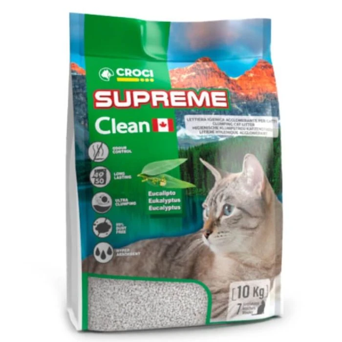 Croci Lettiera Supreme Clean Eucalipto Gatto 10 Kg