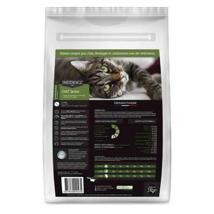 Préférence Croquettes Gatto Senior 3 Kg