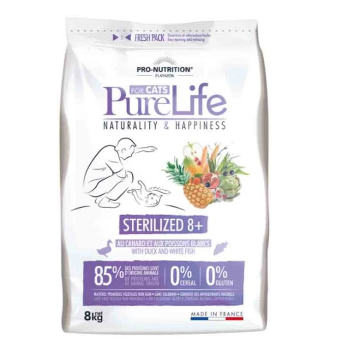 PureLife Crocchette Gatto Sterilized 8+ 8 Kg