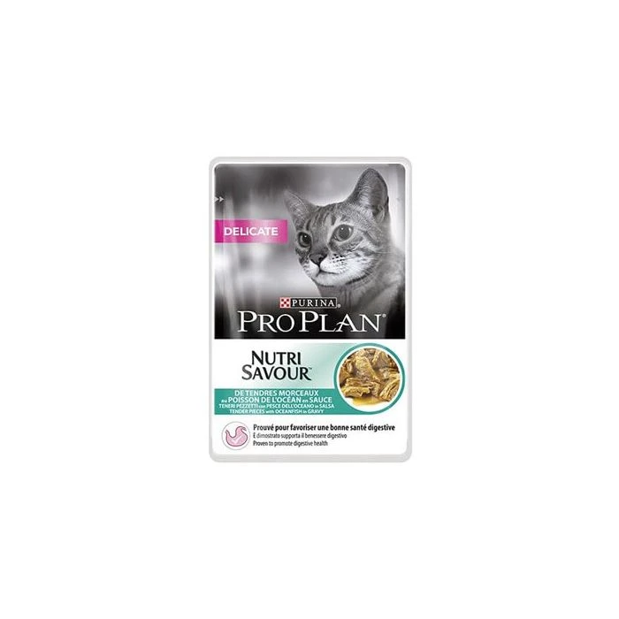 Purina Proplan Cat Nutrisavour Delicate Pesce 26 Bustine 85 G