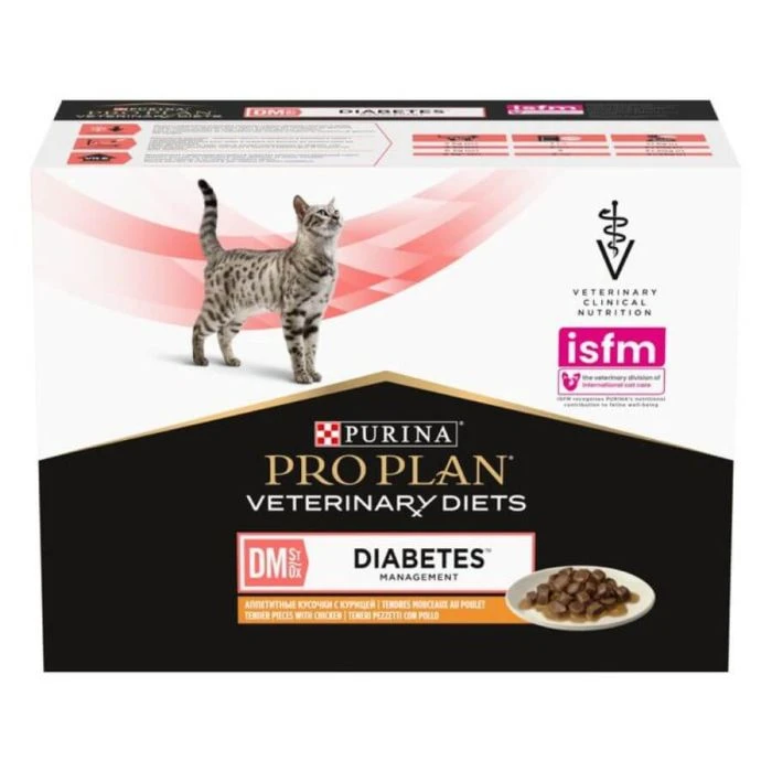 Purina Proplan PPVD Feline Diabete DM Bustine Pollo 10 X 85 G