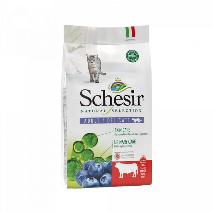 Schesir Crochette Gatto Adulto Sterilizzato Mono Proteina Al Manzo 1.4 Kg