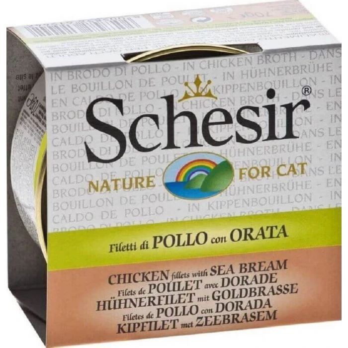 Schesir Pollo Con Orata Per Gatto 14 X 70 G