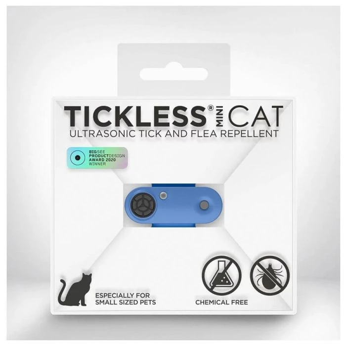 Tickless Mini Cat Blu Grec Ricaricabile
