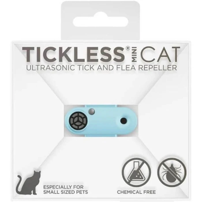 Tickless Mini Cat Blu Ricaricabile