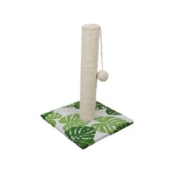 Croci Tiragraffi A Foglie Verdi Per Gatto 30 X 30 X 42 Cm