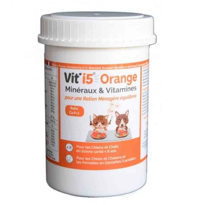 Vit'I5 Orange Polvere Gatto & Cane < 8 Anni 250 G - immagine 2
